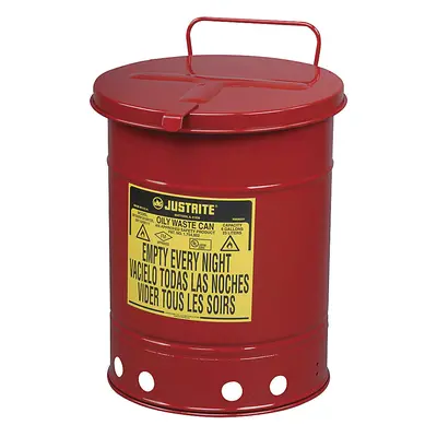 Bezpieczny pojemnik na odpady z blachy stalowej
