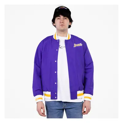 Mitchell & Ness 75th Anniversary Warm Up Jacket Los Angeles Lakers Dark Purple - Męskie - Kurtka