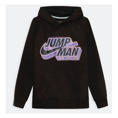 Jordan Jumpman x Nike Stacked Pullover Boys Hoodie Black - Dziecięce - Bluza Jordan - Czarny - 9