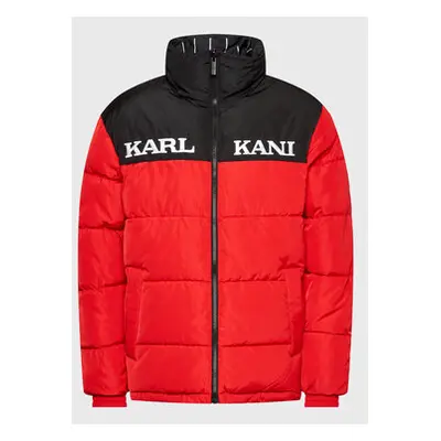 Karl Kani Retro Block Reversible Puffer Jacket Red/Black/White - Męskie - Kurtka Karl Kani - Cze