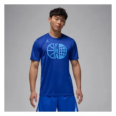 Jordan France Practice Basketball Tee - Męskie - Short Sleeve T-Shirt Jordan - Niebieski - FQ366