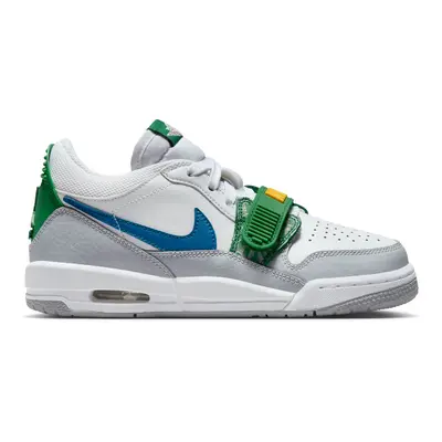 Air Jordan Legacy Low "White Grey Green" (GS) - Dziecięce - Trampki Jordan - Biały - CD9054-140 