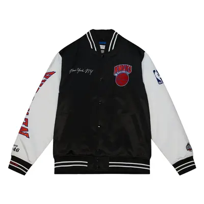 Mitchell & Ness NBA New York Knicks Team Origins Varsity Satin Jacket - Męskie - Kurtka Mitchell