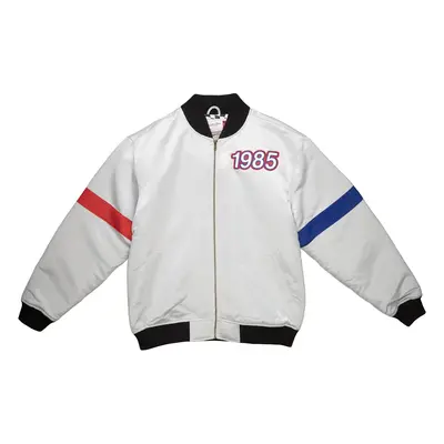 Mitchell & Ness All Star Heavyweight Satin Jacket Silver - Męskie - Kurtka Mitchell & Ness - Sza