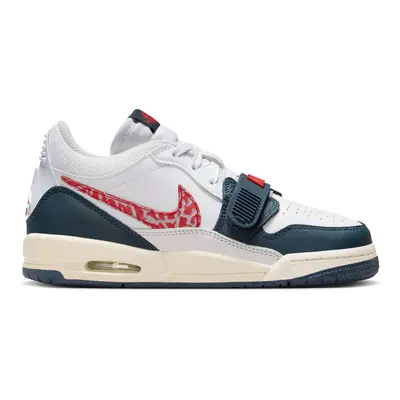 Air Jordan Legacy Low "White Armory Navy" (GS) - Dziecięce - Trampki Jordan - Biały - CD9054-146