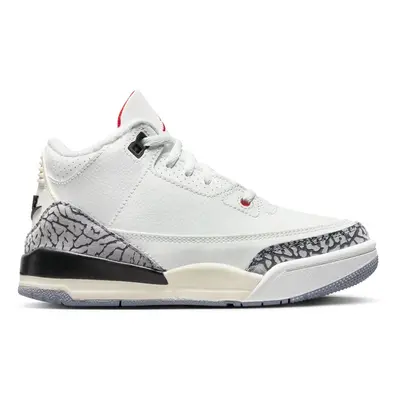 Air Jordan Retro "White Cement" (PS) - Dziecięce - Trampki Jordan - Biały - DM0966-100 - Rozmiar