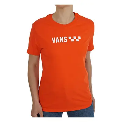 Vans Wm Brand Striper Bf Grenadine - Damskie - Short Sleeve T-Shirt Vans - Czerwony - VN0A4DODYE