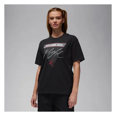 Jordan Flight Heritage Wmns Graphic Tee Black - Damskie - Short Sleeve T-Shirt Jordan - Czarny -