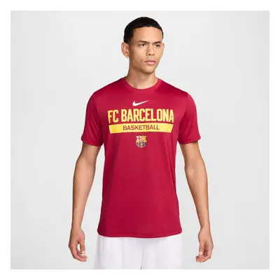 Nike Dri-FIT FC Barcelona Tee Noble Red - Męskie - Short Sleeve T-Shirt Nike - Czerwony - DZ4653