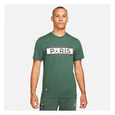 Jordan Paris Saint-Germain Tee Green - Męskie - Short Sleeve T-Shirt Jordan - Zielony - DB6510-3