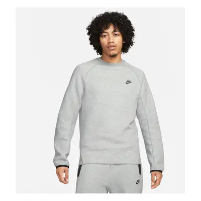 Nike Sportswear Tech Fleece Crewneck Heather Grey - Męskie - Bluza Nike - Szary - FB7916-063 - R