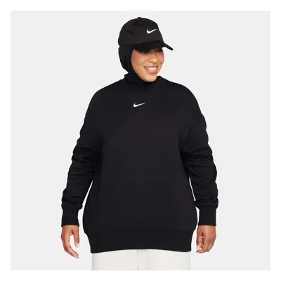 Nike Sportswear Phoenix Fleece Wmns Oversized Crewneck Black - Damskie - Bluza Nike - Czarny - D