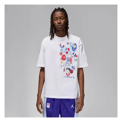 Jordan Sport X Fédération Française De Basketball Tee White - Męskie - Short Sleeve T-Shirt Jord