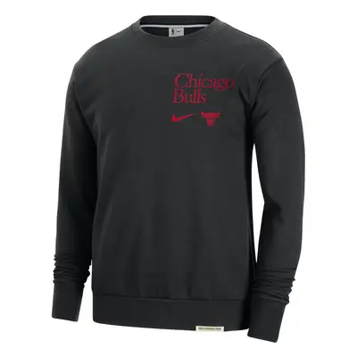 Nike Dri-FIT NBA Chicago Bulls Standard Issue Crewneck - Męskie - Bluza Nike - Czarny - FD8649-0