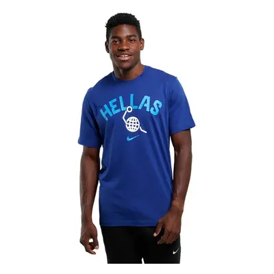 Nike Dri-FIT Greece Olympics Basketball Tee - Męskie - Short Sleeve T-Shirt Jordan - Niebieski -