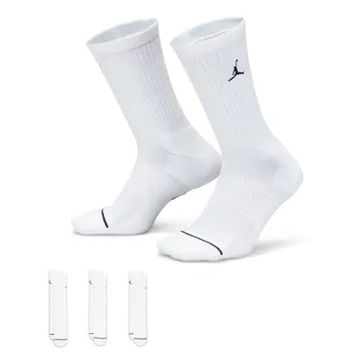 Jordan Everyday Crew Socks 3-Pack White - Unisex - Skarpety Jordan - Biały - DX9632-100 - Rozmia