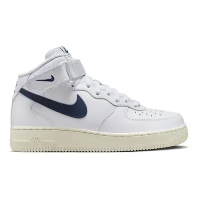 Nike Air Force '07 Mid "White Midnight Navy" Wmns - Damskie - Trampki Nike - Biały - DD9625-105 