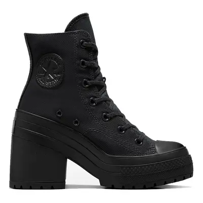 Converse Chuck De Luxe Heel Hi - Damskie - Trampki Converse - Czarny - A06899C - Rozmiar: