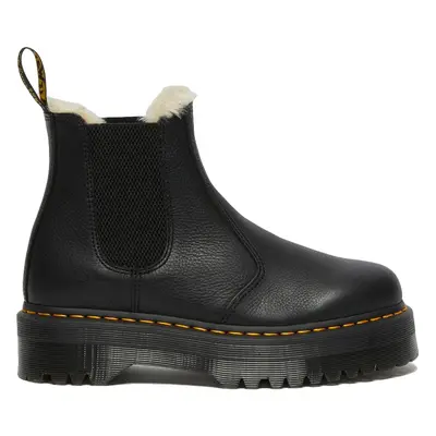 Dr. Martens Faux Fur Lined Platform Chelsea Boots