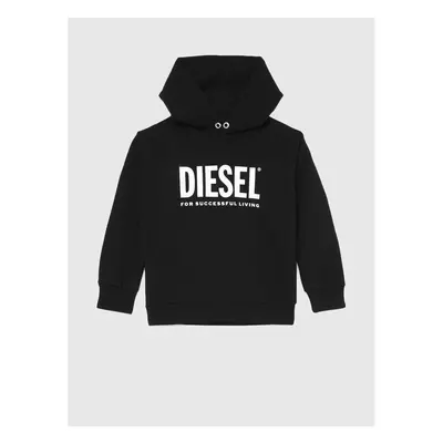 Diesel SDIVISION LOGO Bluzy Dziecko Czarny