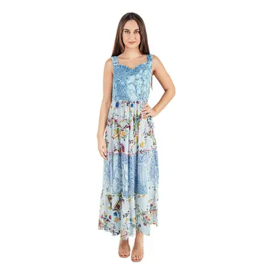 Isla Bonita By Sigris Długa Sukienka Midi Sukienki długie Niebieski