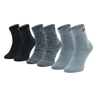 Skechers 3PPK Boys Mech Ventilation Socks Skarpetki sportowe Niebieski