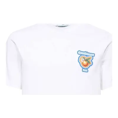 Casablanca MS23-JTS-001-24 T-shirty z krótkim rękawem Biały