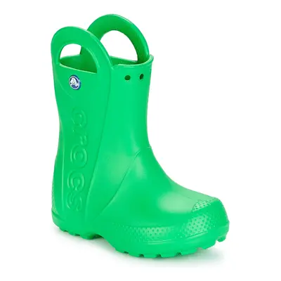 Crocs HANDLE IT RAIN BOOT KIDS Kalosze Dziecko Zielony