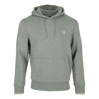 Fred Perry Tipped Hooded Sweatshirt Bluzy Szary