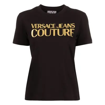 Versace Jeans Couture 76HAHG04-CJ00G Koszulki polo z długim rękawem Czarny