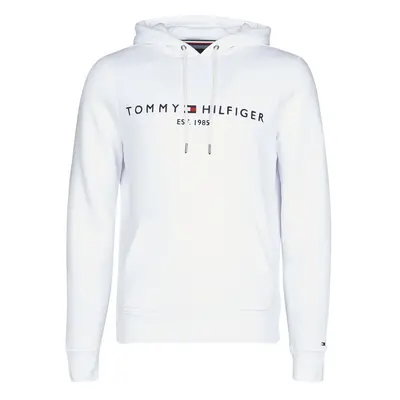 Tommy Hilfiger TOMMY LOGO HOODY Bluzy Biały