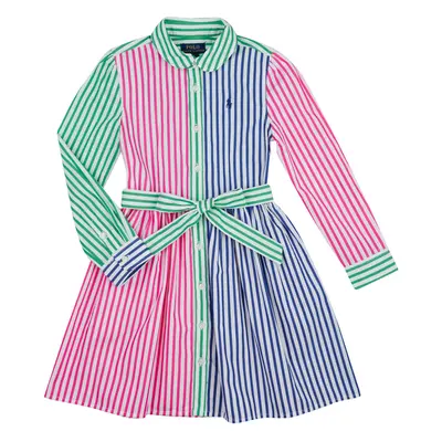 Polo Ralph Lauren JNMLTFNSDRSS-DRESSES-DAY DRESS Sukienki krótkie Dziecko Wielokolorowy