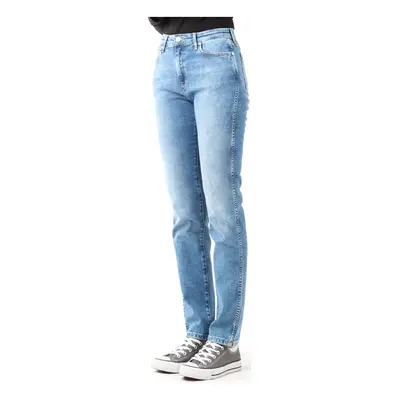 Wrangler Jeansy Boyfriend Best Blue W27M9194O Jeansy skinny Niebieski