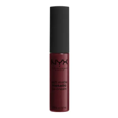 Nyx Professional Make Up Soft Matte Metallic Cream Lipstick - Budapest Pomadki Brązowy