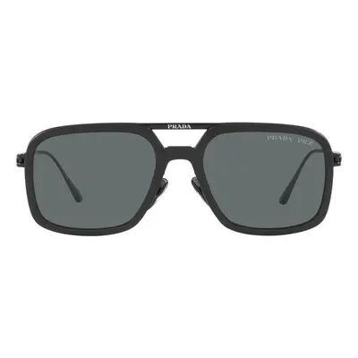 Prada Occhiali da Sole PR57ZS 1BO5Z1 Polarizzati okulary przeciwsłoneczne Czarny
