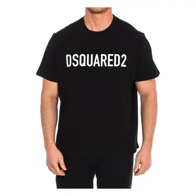 Dsquared S74GD1184-S23009-900 T-shirty z krótkim rękawem Czarny