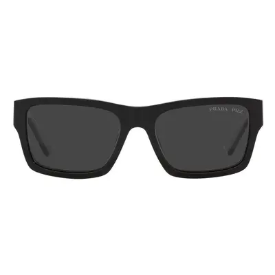 Prada Occhiali da Sole PR25ZS 1AB08G Polarizzato okulary przeciwsłoneczne Czarny