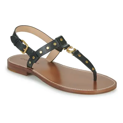 Coach HAILEE LEATHER SANDAL Sandały Czarny