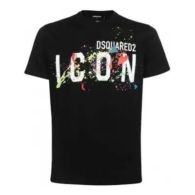 Dsquared T-Shirt Icon Homme noir Bluzy Czarny