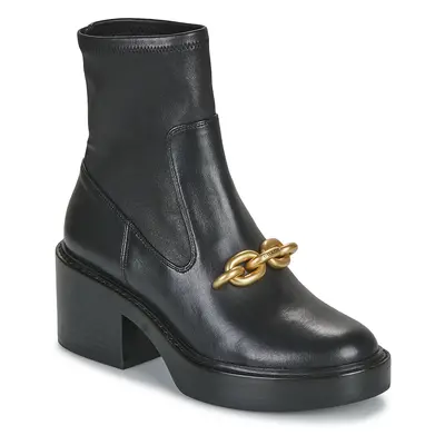 Coach KENNA LEATHER BOOTIE Botki Czarny