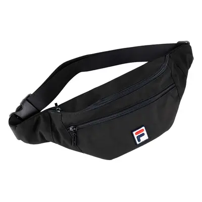 Fila Bissau Coated Canvas Double Zipper Waist Bag Torby sportowe Czarny