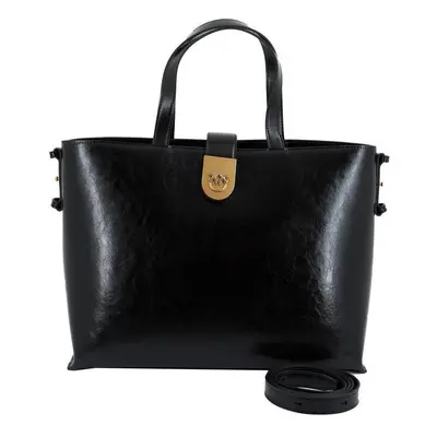 Pinko BRIOCHE SHOPPER VITELLO Torby Czarny