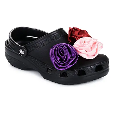 Crocs Classic Rosette Clog Chodaki Czarny