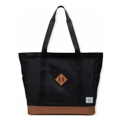 Herschel Heritage Tote - Black/Saddle Brown Plecaki Czarny