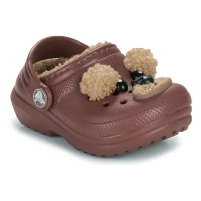 Crocs Classic Lined IAM BrownBearCgT Chodaki Dziecko Brązowy