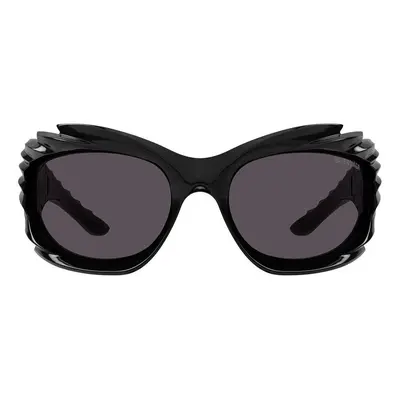 Balenciaga Occhiali da Sole Spike Rectangle BB0255S okulary przeciwsłoneczne Czarny