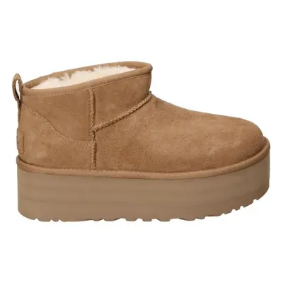 UGG CLASSIC ULTRA MINI PLATFORM Botki Brązowy