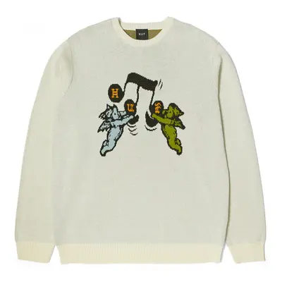 Huf Pull song intarsia Swetry Beżowy