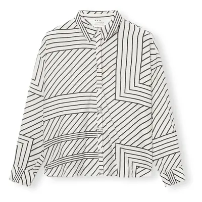 Compania Fantastica COMPAÑIA FANTÁSTICA Shirt - Stripes Bluzki Biały