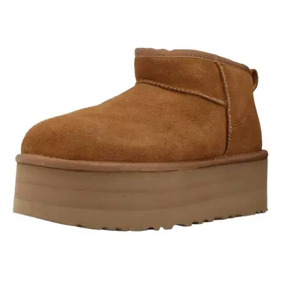 UGG CLASSIC ULTRA MINI PLATF Kozaki i kalosze Brązowy